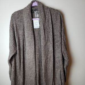 NWT Barefoot Dreams Lite Montecito Cardi Cocoa 2X